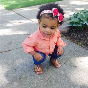 Unisex pinstripe button down shirt